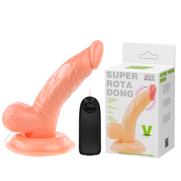 Реалистичный вибратор с функцией ротации Super Rota Dong Baile 