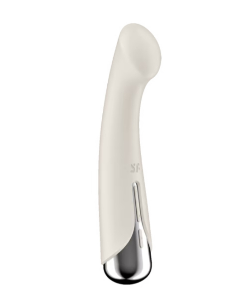 Вибратор с ротаций бежевый Satisfyer Spinning G-Spot 1