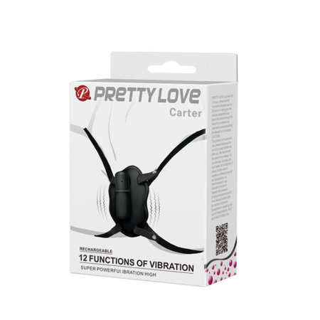 Вибратор для скрытого ношения на ремешках Pretty Love Carter 
