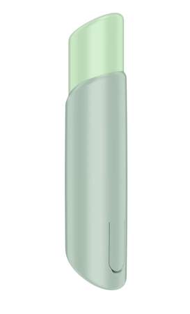 Бесконтактный вакуумный стимулятор клитора мятный Naughty Kiss Satisfyer 