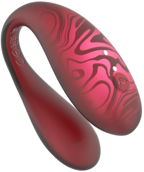 Парный вибромассажер TWIN+ Red с управлением через приложение