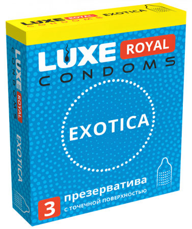 Точечные презервативы LUXE ROYAL Exotica 3 шт