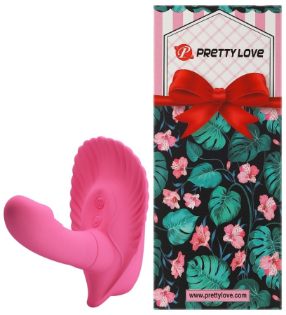 Смарт-стимулятор клитора с вагинальным отростком Pretty Love Fancy Clamshell 