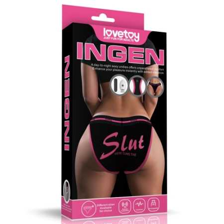 Трусики Slut XS/S с вибропулей и беспроводным пультом управления Ingen Vibrating Panties