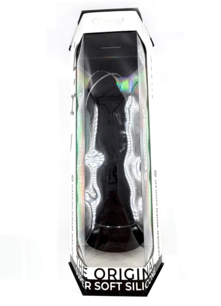 Реалистичный черный фаллоимитатор SILEXD Model 2 (9") 22,8 см