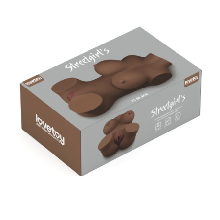 Реалистичный мастурбатор с грудью Streetgirls Black Lovetoy 27 см