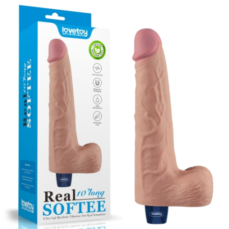 Реалистичный вибратор REAL SOFTEE 25 см