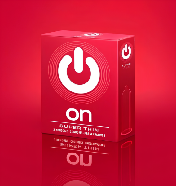 Презервативы "ON)" Super Thin №3 - супер тонкие (ширина 54mm)