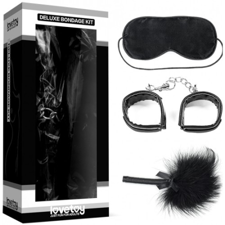Набор для ролевых игр Deluxe Bondage Kit (наручники, тиклер, маска на глаза)