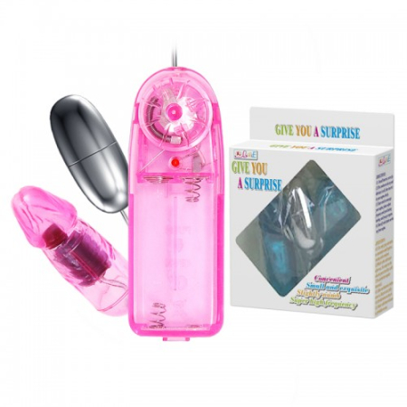 Двойная вибро-пуля с пультом управления Baile