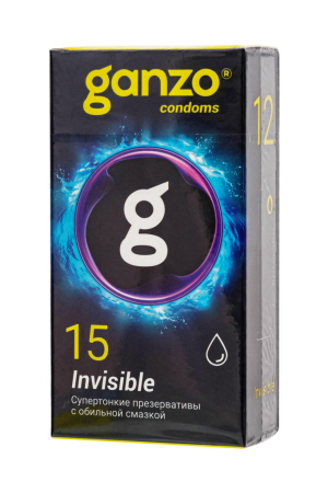 Презервативы супер тонкие Ganzo Invisible (15 шт)