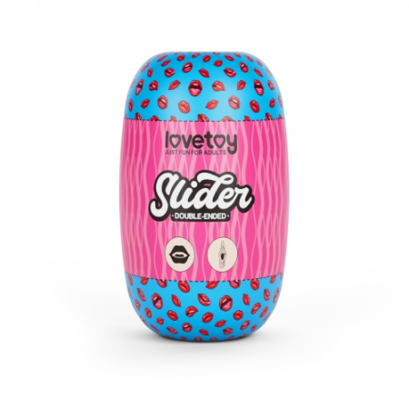 Реалистичный двухсторонний мастурбатор ротик и вагина Slider Double-Ended