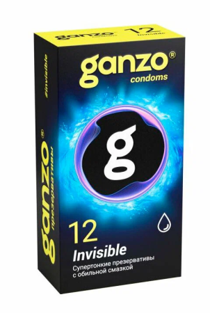 Ультратонкие презервативы Ganzo Invisible (12 шт.)