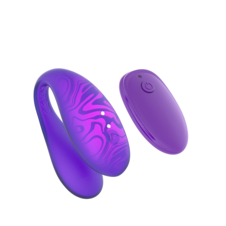 Парный вибромассажер TWIN+  Purple с управлением через приложение