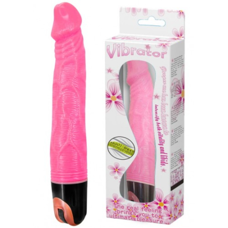 Реалистичный вибратор розового цвета Baile 22 см