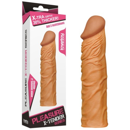 Удлиняющая насадка на пенис мулат X-Tender Penis Sleeve + 5 см