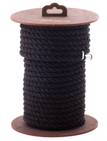 Хлопковая верёвка для бондажа черная 10 м
