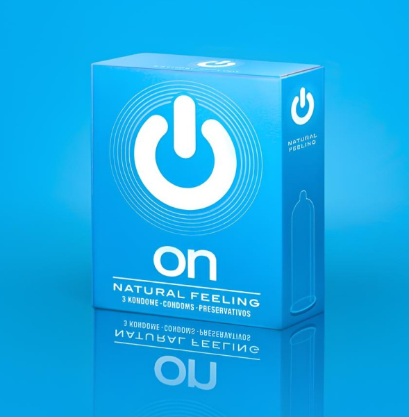 Презервативы "ON)" Natural feeling №3 - классические (ширина 54mm)