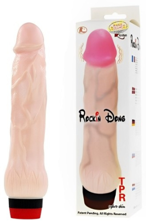 Вибратор с ярковыраженными венами Rockin Dong Baile 22 см