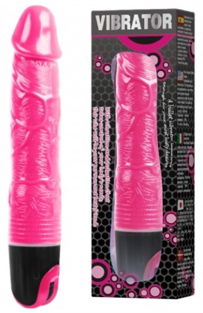 Реалистичный вибратор розового цвета Baile 24 см