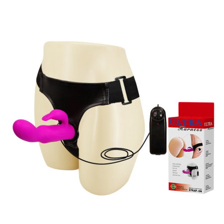 Страпон кролик с вибрацией Baile Ultra Harness