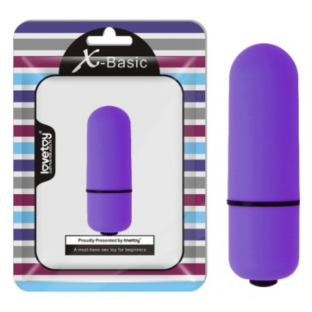 Фиолетовая вибропуля X-Basic Bullet Mini